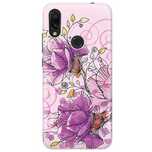 фото Чехол - накладка artcolor для xiaomi redmi 7 с принтом "розовые цвета" re:pa