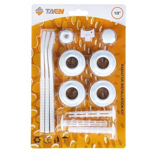Комплект для подключения радиатора TAEN 1x12 с тремя кронштейнами в блистере 628₽