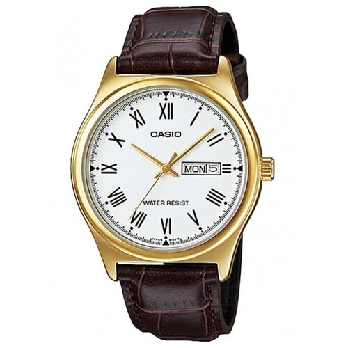 Наручные часы CASIO Collection MTP-V006GL-7B, золотой, белый наручные часы casio collection mtp v006gl 7b золотой белый