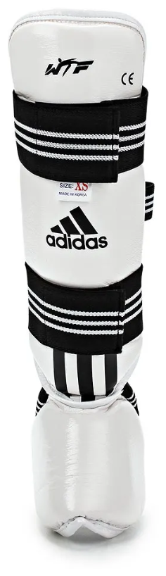 Защита голени и стопы для тхэквондо adidas Wtf Shin Instap Pad Protector белая S