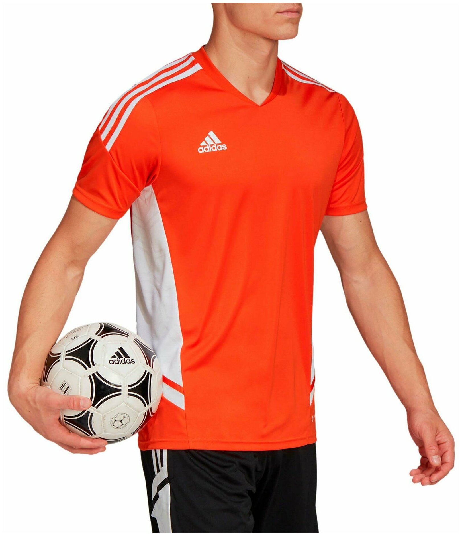 Футболка adidas Condivo 22, размер 48-50, оранжевый/белый — фото 1