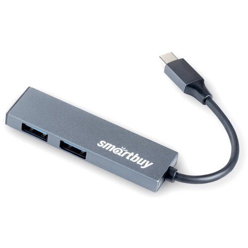 TYPE-C Хаб Smartbuy 10 Гбитс 2 USB 31 SBHA-460C-G черный 95200₽