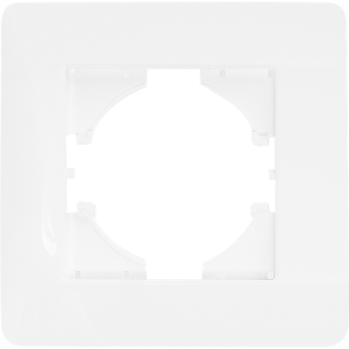 Рамка для розеток и выключателей Gusi Electric Ugra С1110-001 1 пост цвет белый