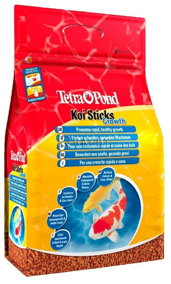 TETRA POND KOI STICKS — Тетра корм-гранулы для прудовых рыб (15 л)