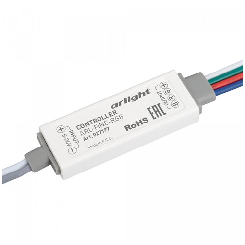 Контроллер ARL-FINE-RGB Black (5-24V, 3x2A, RF ПДУ 18кн) (Arlight, IP20 Пластик, 1 год)
