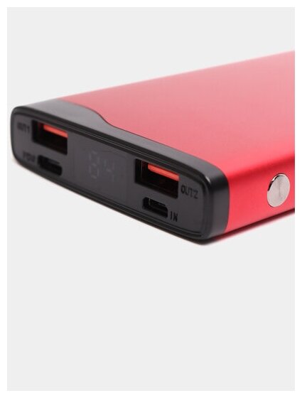 Внешний аккумулятор OLMIO QL-10, 10000mAh, red - фото №8