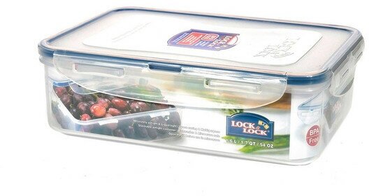 Контейнер для еды и хранения пищевых продуктов, пластиковый "LocknLock" Classic, герметичный, 1,6 л. - фотография № 3
