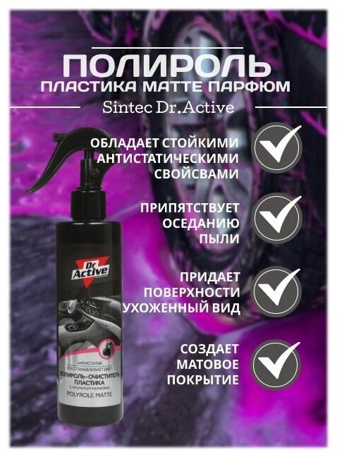 Полироль пластика Sintec Dr Active Polyrole Matte парфюм