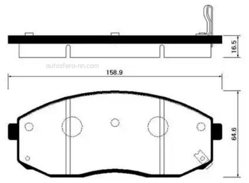 HSB HP1024 Колодки тормозные дисковые KIA: BONGO?(TOGETHER)