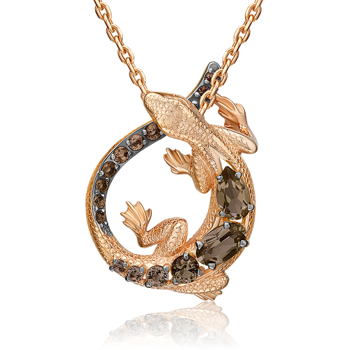 фото Подвеска platina из золота 585 пробы с раухтопазом