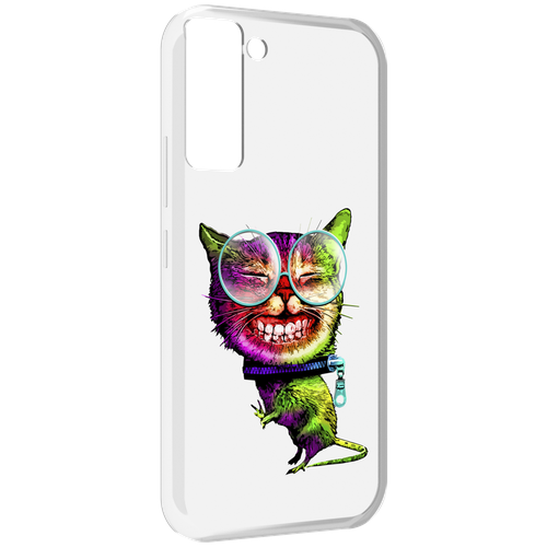 Чехол MyPads Веселый кот для Tecno Pop 5 LTE / Pop 5 Pro задняя-панель-накладка-бампер