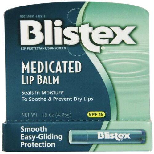Blistex медицинский бальзам для губ SPF15 с мятным вкусом 4,25г