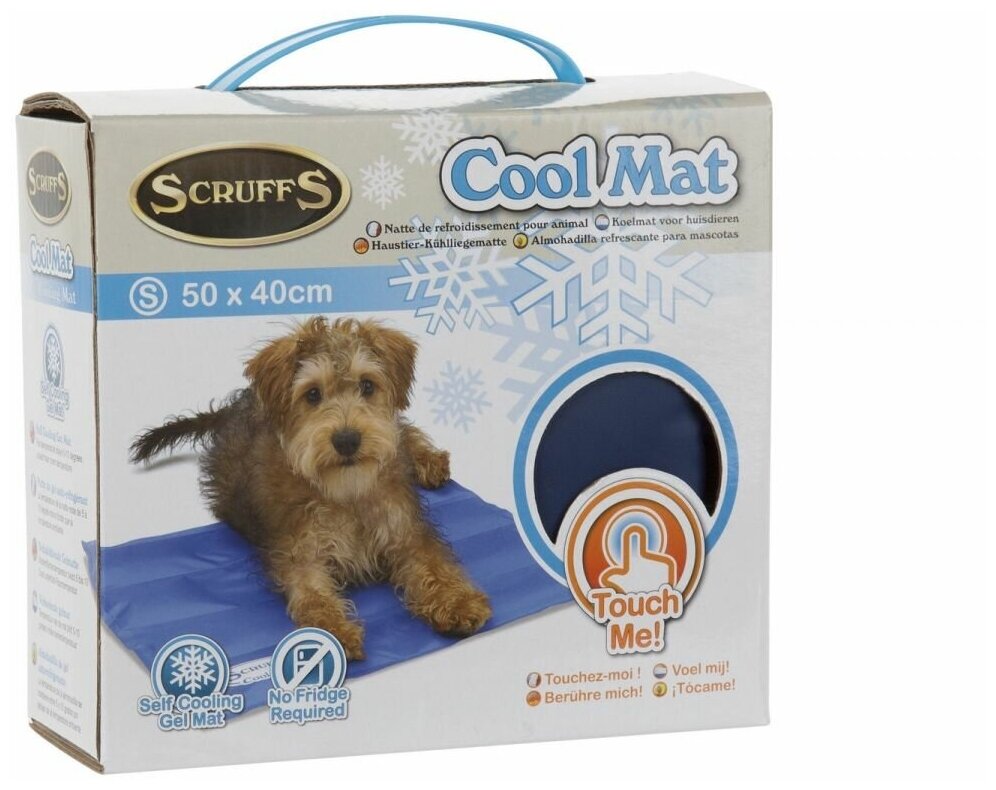 Охлаждающий коврик для собак SCRUFFS "Cool Mat", голубой, 50*40см (Великобритания)