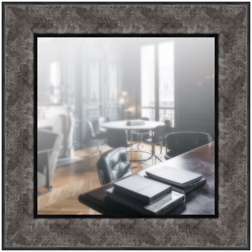 фото Зеркало в широкой раме 70 x 70 см, модель p100002 аурита