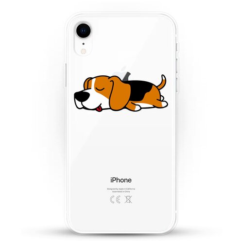 фото Силиконовый чехол уставший бигль на apple iphone xr andy & paul