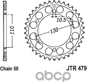 Звезда Мотоциклетная Jt Jtr479.46 JT Sprockets арт. JTR47946