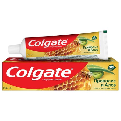 Зубная паста Colgate Прополис и Алоэ с натуральными ингредиентами, 100 мл