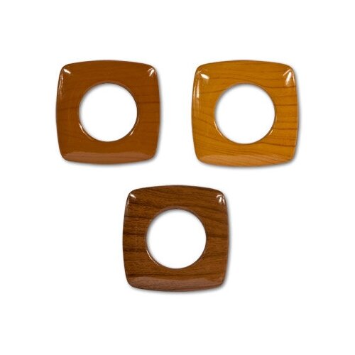 Фурнитура Sofi люверсы пластик пластик квадратные LW-4070 d 40 мм 01 под тик 5 штук 393₽