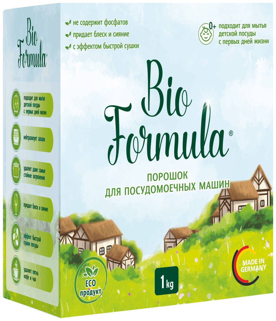 Порошок для посудомоечных машин Bio Formula Fresh 1 кг - фотография № 1