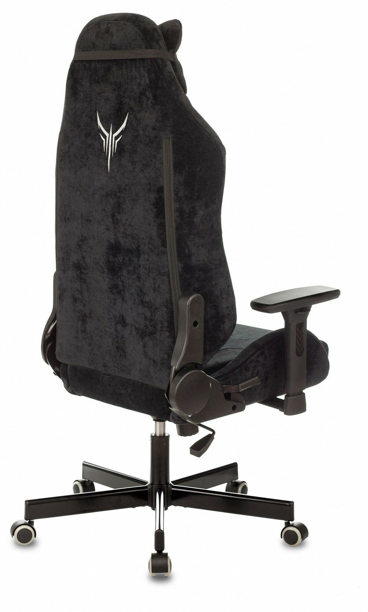 Кресло игровое KNIGHT N1, на колесиках, ткань, черный [knight ] - фото №6