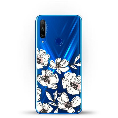 фото Силиконовый чехол цветы на honor 9x premium andy & paul