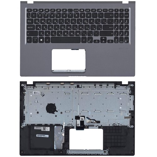 Клавиатура keyboard для ноутбука Asus Notebook X Series X515JA X515JF X515JP X515J топкейс темно-серый 6808₽