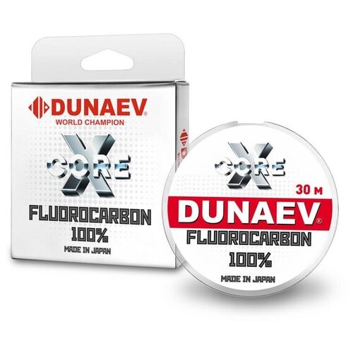 Флюорокарбон Dunaev X-core 30м. 0,405мм.
