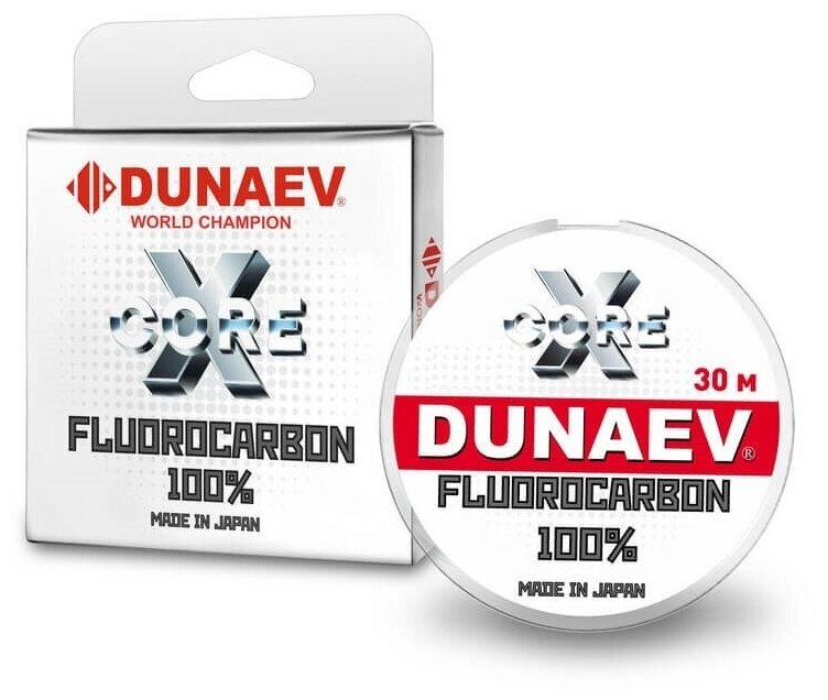 DUNAEV Леска флюорокарбон DUNAEV FLUOROCARBON (206180 (30 м 0097мм) )