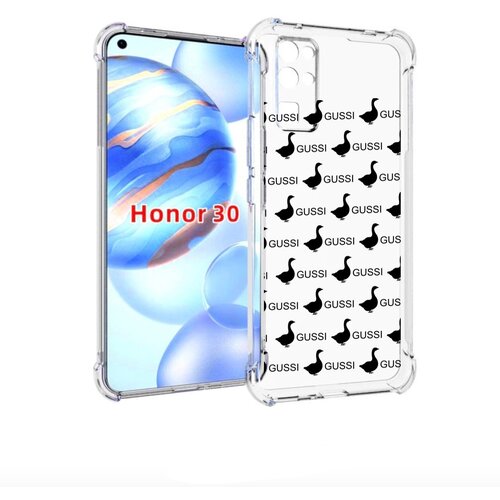 Чехол задняя-панель-накладка-бампер MyPads GUSSI для Honor 30 (BMH-AN10) противоударный чехол mypads gussi для honor 80 pro задняя панель накладка бампер