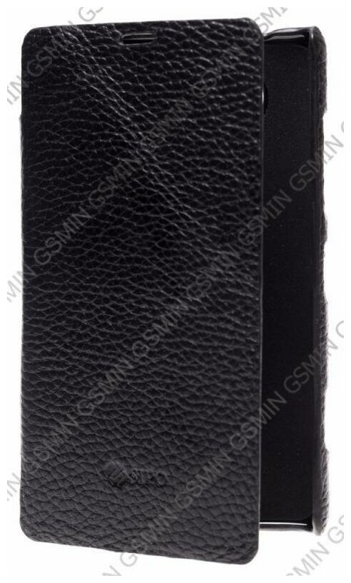 Кожаный чехол для Nokia Lumia 820 Sipo Premium Leather Case "Book Type" - H-Series (Черный)