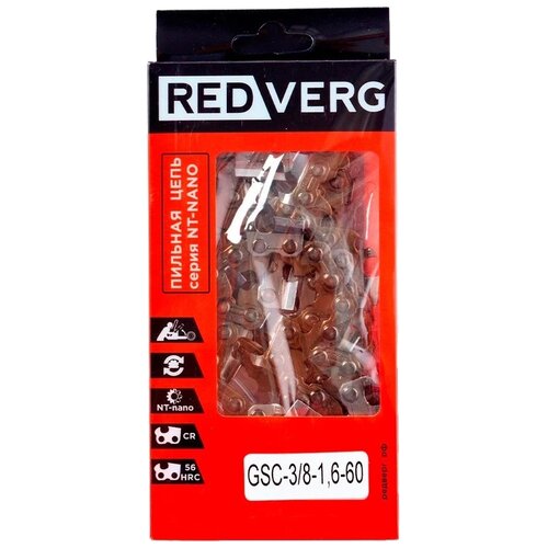 цепь redverg gsc 3 8 1 5 68 3 8 1 5 мм 68 звен Цепь RedVerg GSC-3/8-1,6-60 3/8 1.6 мм 60 звен.