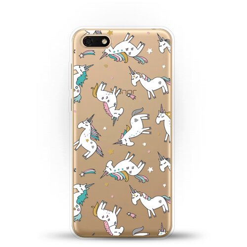 фото Силиконовый чехол единороги на huawei y5 lite (2018) andy & paul