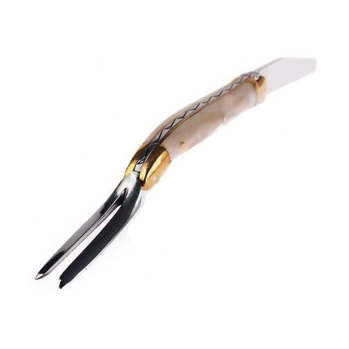 фото Нож складной для гольфа, 9 см, светлый рог буйвола, laguiole