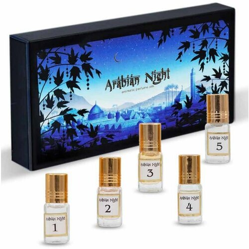 Набор Arabian Night (духи масляные женские. 5 ароматов)