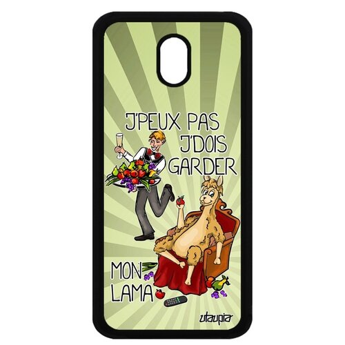 фото Чехол на смартфон galaxy j3 2017, "не могу - у меня лама!" прикол повод utaupia