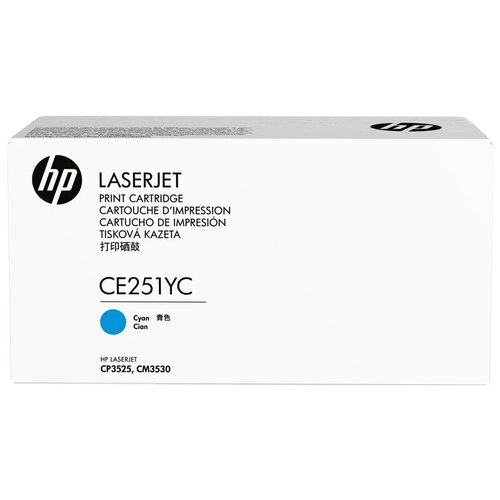 HP 504Y Cyan Contract Original LaserJet Toner Cartridge (CE251YC) Тонер-картридж CE251YC