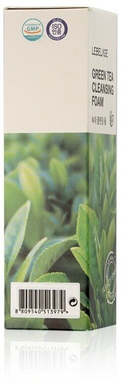 Пенка для умывания с зеленым чаем Lebelage Green Tea Cleansing Foam 100ml - фотография № 8