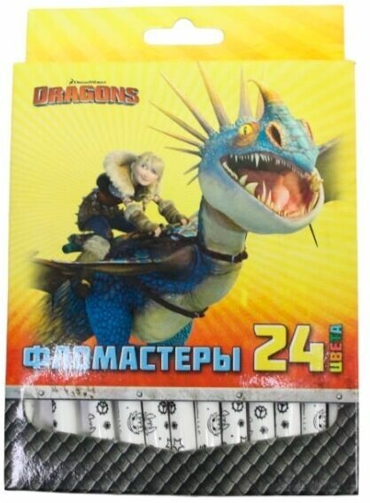 Набор фломастеров Dragons 24 шт.