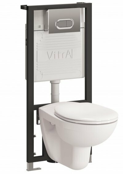 Унитаз комплект VitrA Normus 9773B003-7200 кнопка хром