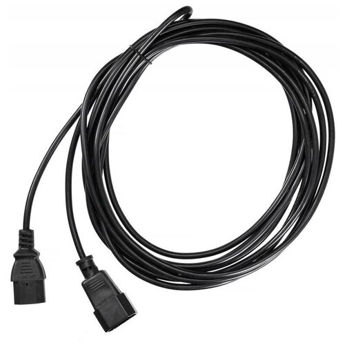 Кабель питания комп - монитор 5 м Buro AN23-1008-5 IEC C13 IEC C14 кабель buro cee 7 7 iec с13 an23 1000 3 3 м 1 шт черный
