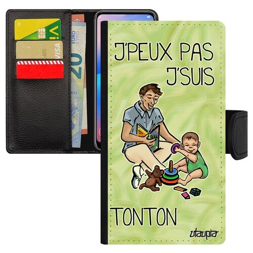 фото Чехол книжка на мобильный iphone 7, "не могу - стал дядей!" юмор шутка utaupia