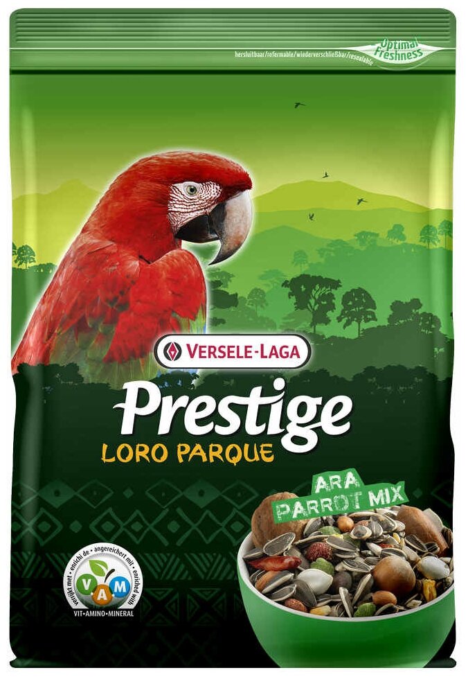 Versele-Laga Prestige Premium корм для крупных попугаев Ara Parrot Loro Parque Mix 2 кг