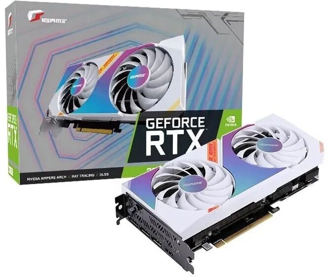 Видеокарта RTX 3050 8G, Colorful iGame Ultra W DUO, V2