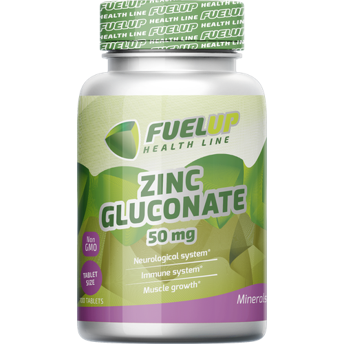 FuelUp Zinc Gluconate 50 mg, 100 таб.