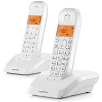 Радиотелефон MOTOROLA SOLUTIONS Motorola DECT S12 DUO, белый