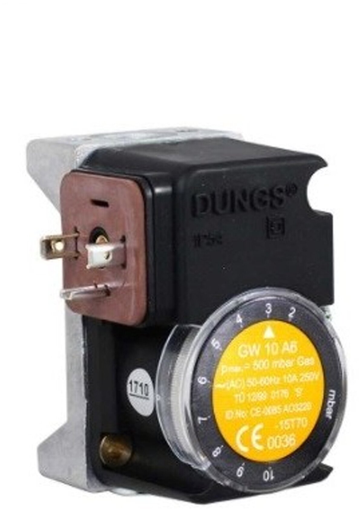 Датчик-реле давления газа DUNGS GW 10 A6 арт.272620, присоединение 1/4", Рмакс=500 mBar, диапазон: 2-10 mBar