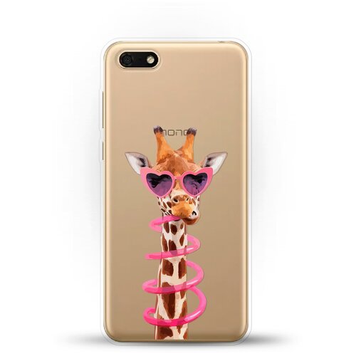 фото Силиконовый чехол жираф на huawei y5 lite (2018) andy & paul