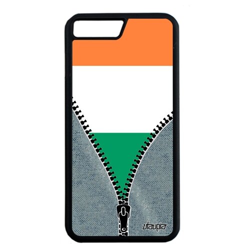 фото Чехол на телефон iphone 7 plus, "флаг ирландии на молнии" государственный страна utaupia
