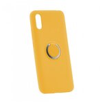 Чехол для телефона Xiaomi Redmi 9A Derbi Slim Silicone-3 с кольцом желтый - изображение