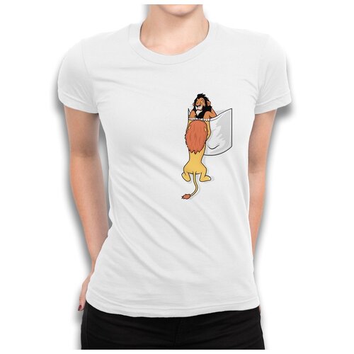 фото Футболка dream shirts шрам в кармашке женская m белая